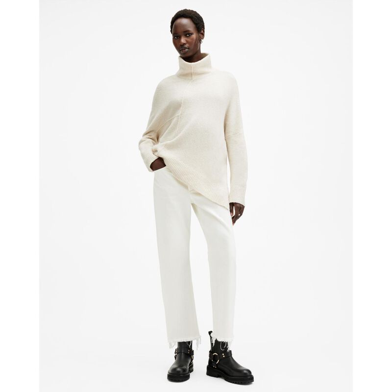 AllSaints Lock Roll Neck Relaxed Fit Jumper image number 3